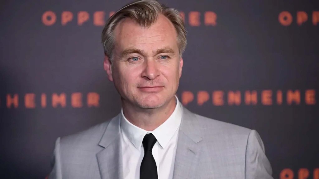 Christopher Nolan at Oppenheimer premiere