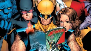 Wolverine reading an X-Men comic